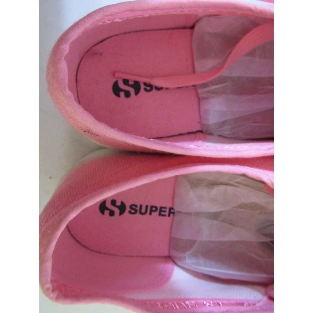 Superga S9111LW Pink-White Sneakers Platform Up And Down -‎ Sz 9.5 Eu 41